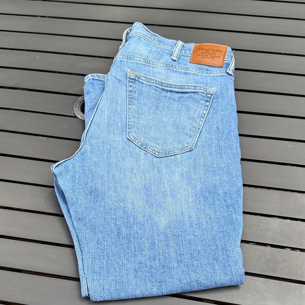 Abercrombie Athletic Skinny Stretch Blue Jeans - 36x30